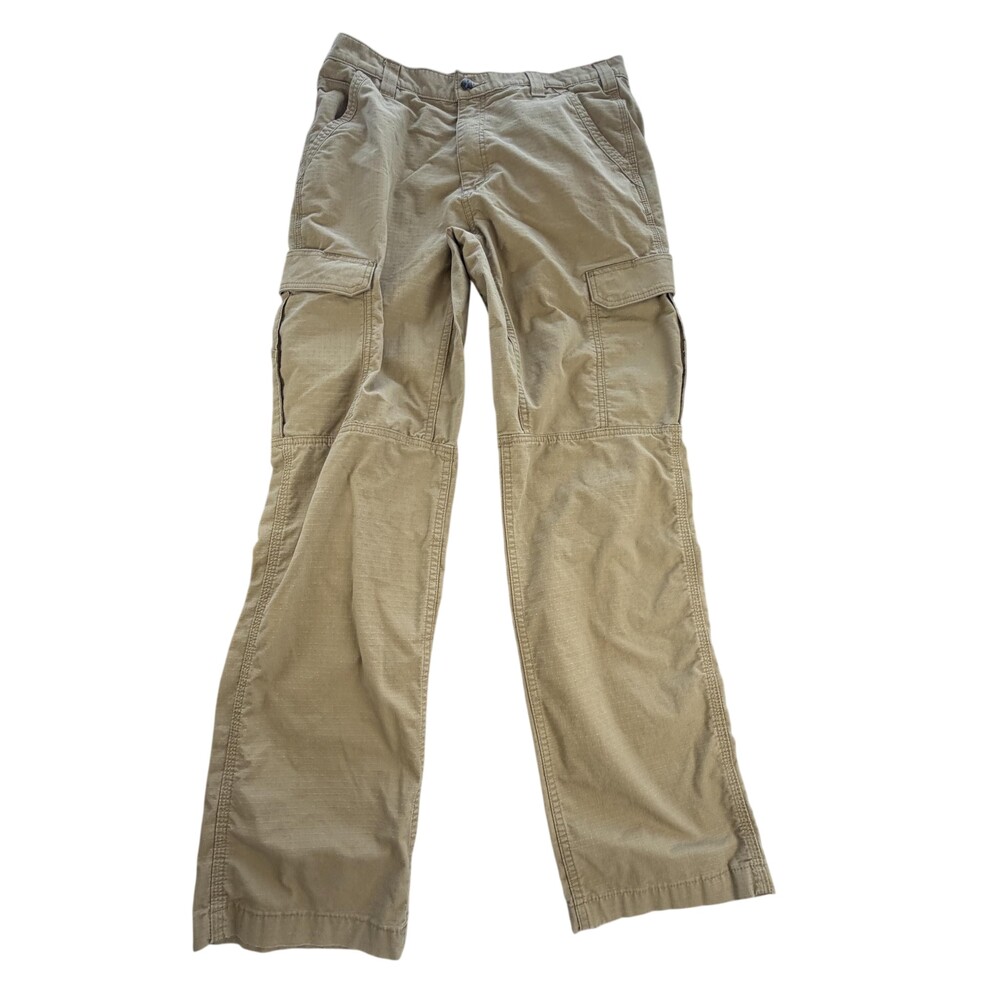 Carhartt Pants Mens FITS 34x33 Beige Force Ripstop Cargo Relaxed Fit Workwear